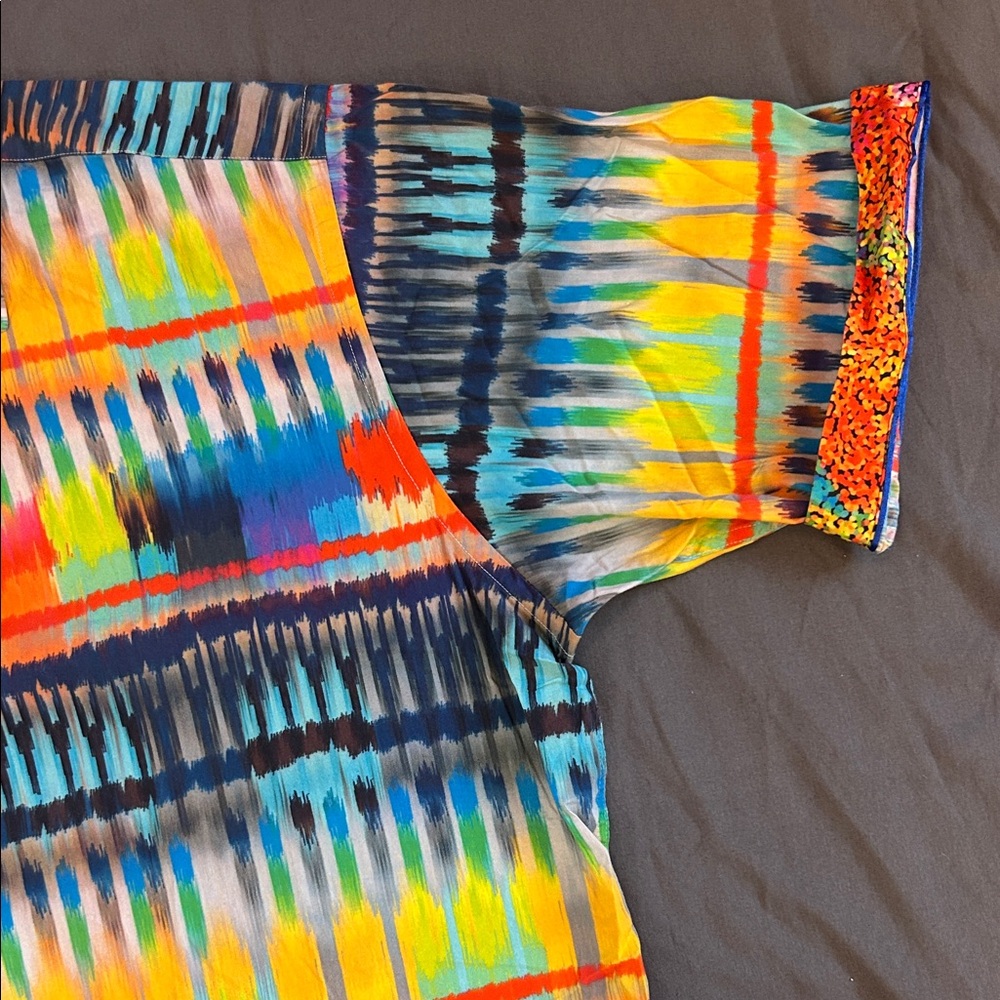 Bugatchi Vibrant Multicolor Button Down Shirt - image 2